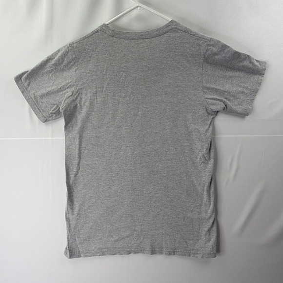 Adidas Mens Small Heather Gray S/S Threestripe Life Go-To Tshirt Athletic Soccer - Picture 6 of 6